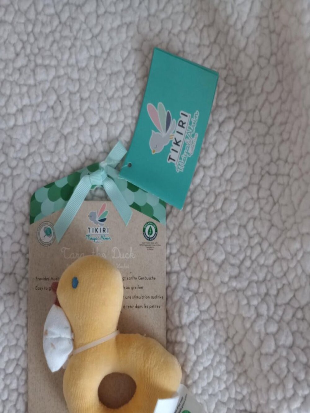 Tara the Duck - Tikiri Toys rattle